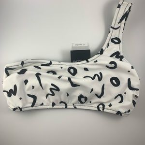 new volcom reversible logo one strap bikini top S